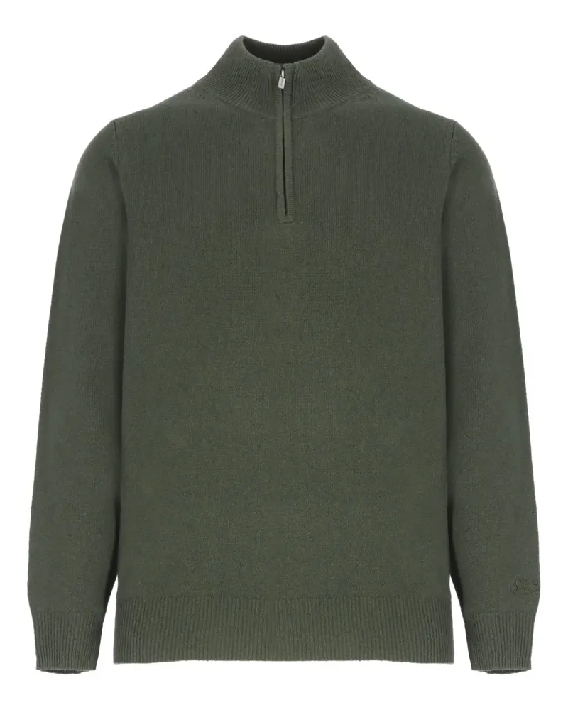 MC2 Saint Barth zip-neck lambswool sweater - Grün Grün
