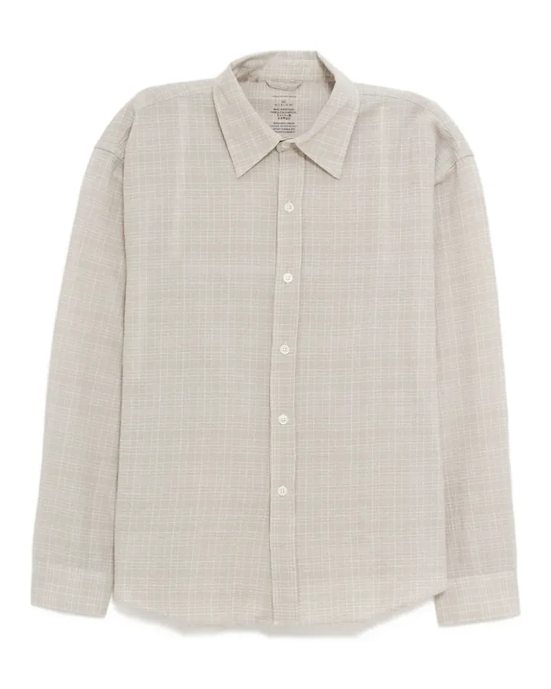 Mfpen check-pattern shirt - Nude Nude