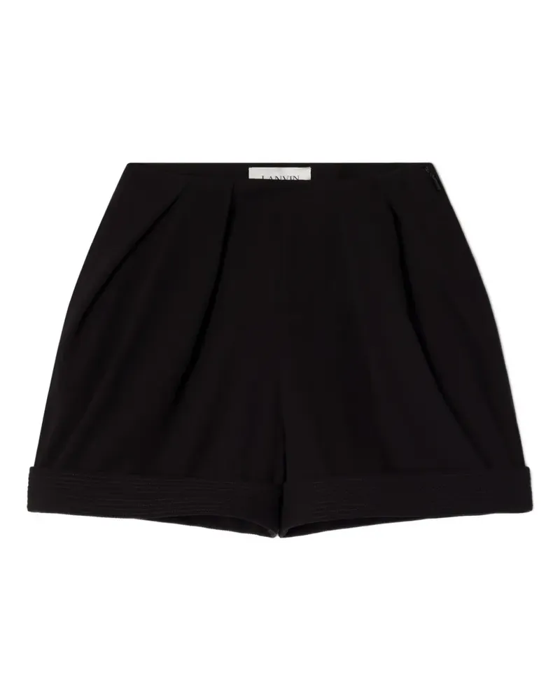 Lanvin Shorts mit Falten - Schwarz Schwarz