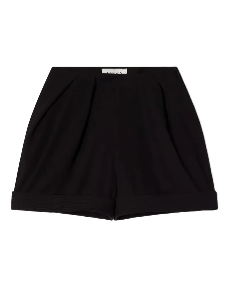 Lanvin Shorts mit Falten - Schwarz Schwarz