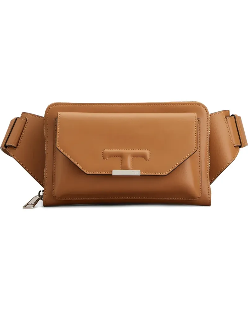 TOD'S Umhängetasche mit Klappe - Braun Braun