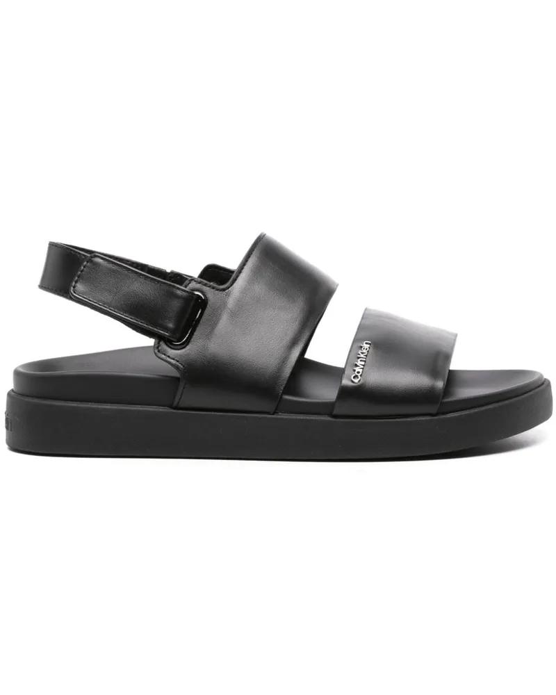Calvin Klein Sandalen mit Logo - Schwarz Schwarz