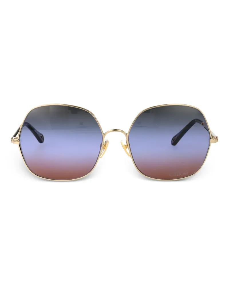 Chloé Sonnenbrille im Oversized-Look - Gold Gold