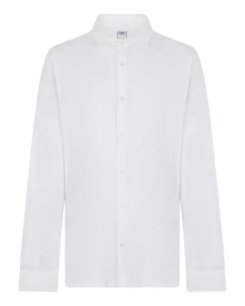 Fedeli long-sleeve cotton shirt - Weiß Weiß