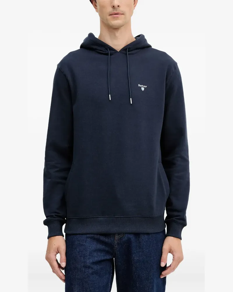 Barbour Hoodie mit Logo - Blau Blau