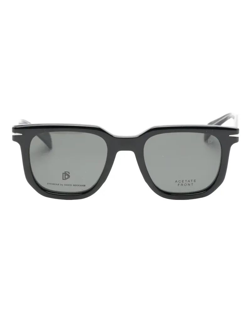 EYEWEAR by DAVID BECKHAM square-frame clip-on glasses - Schwarz Schwarz