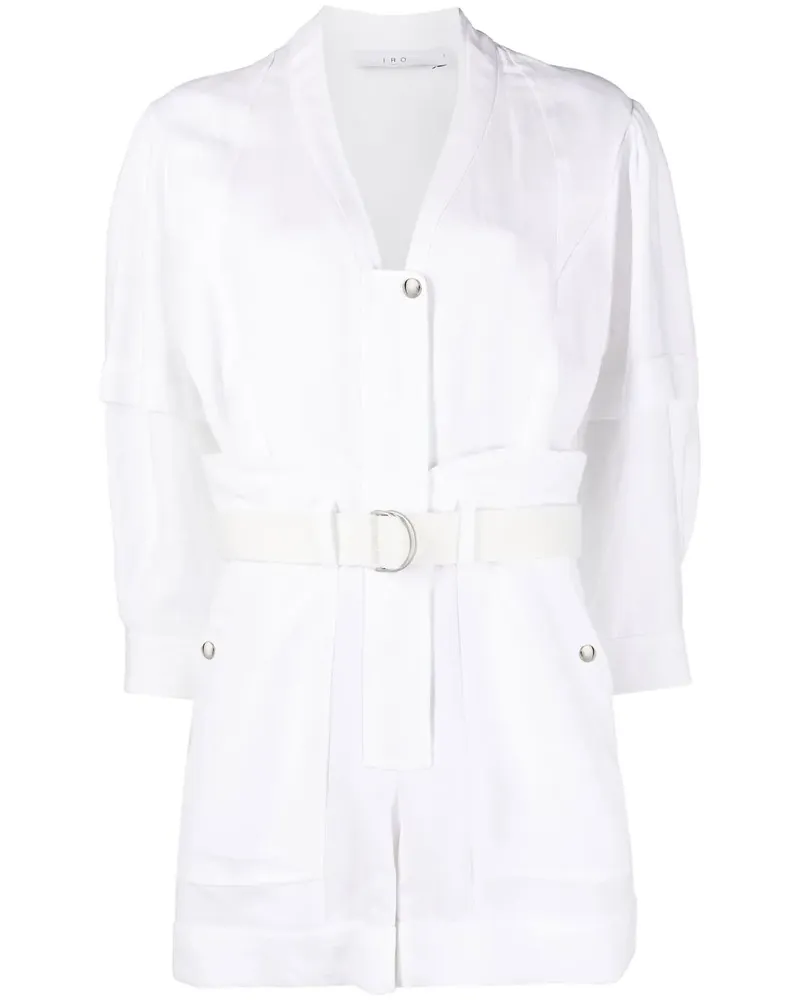 IRO Langärmeliger Playsuit - Weiß Weiß