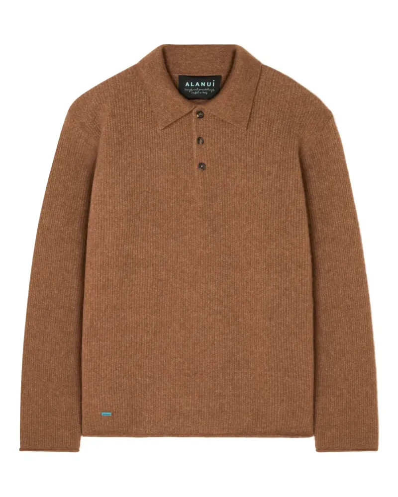 Alanui Poloshirt aus Kaschmitgemisch - Braun Braun