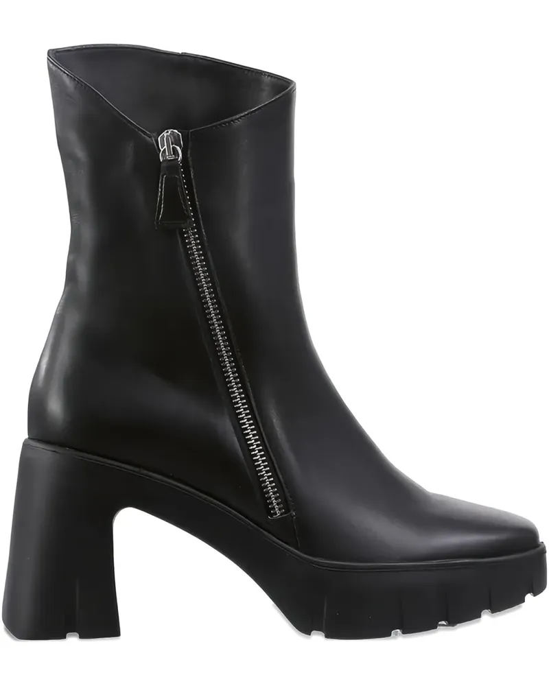 Högl Manon Stiefeletten mit Blockabsatz - Schwarz Schwarz