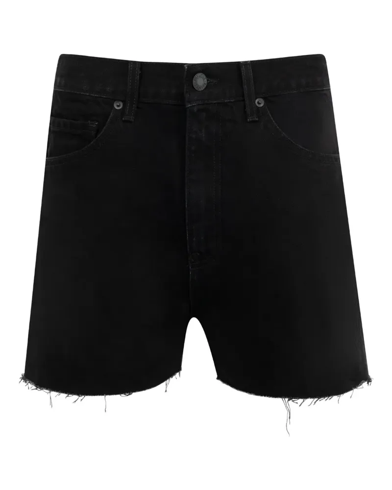 Nili Lotan Ausgefranste Jeans-Shorts - Schwarz Schwarz