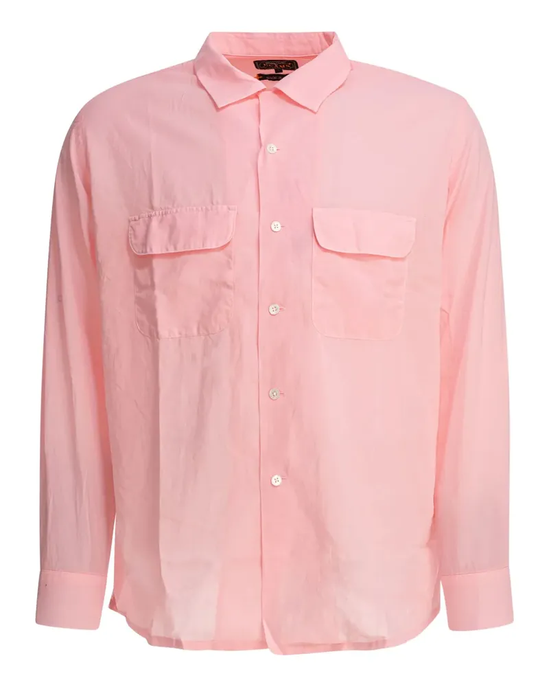 Beams Plus Hemd mit doppelter Tasche - Rosa Rosa