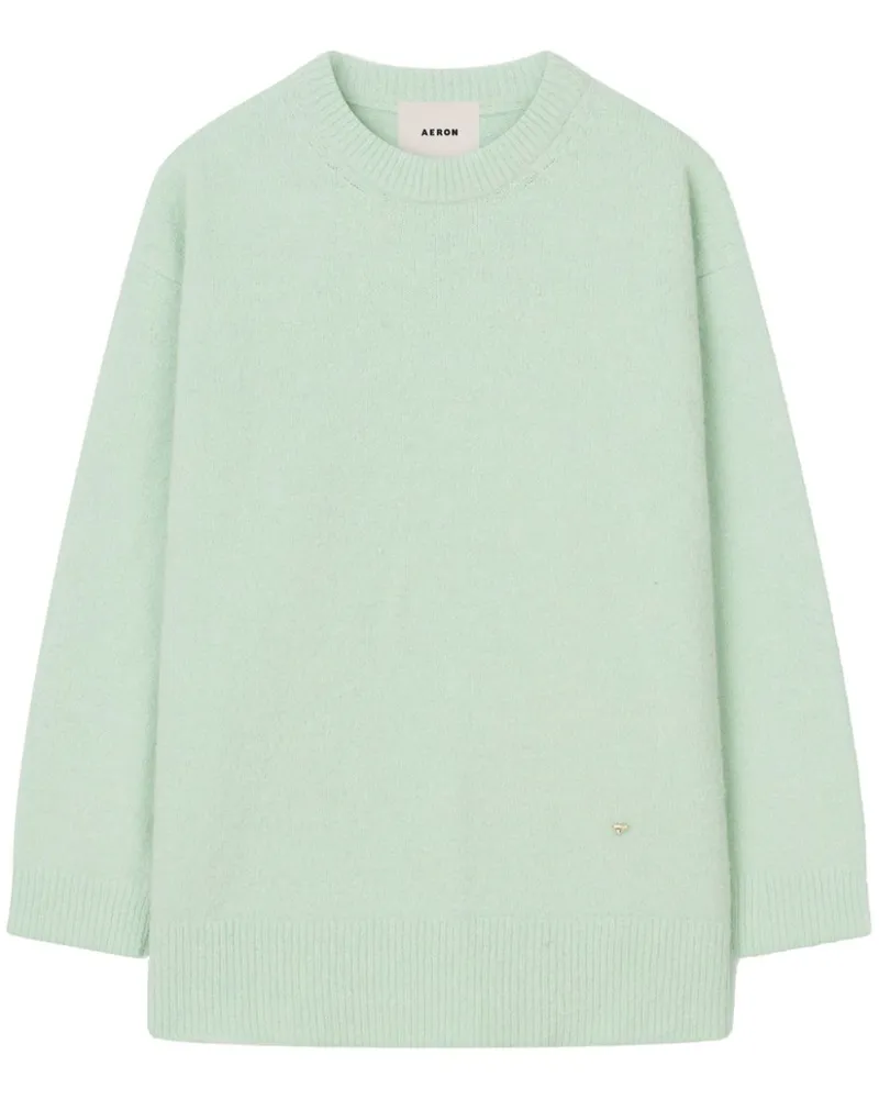 AERON Gebürsteter Thunder Pullover - Grün Grün