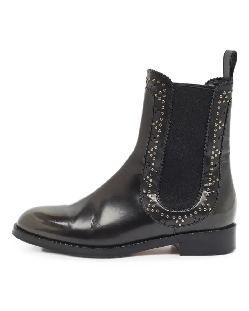 Aquazzura Skye studded combat boots - Schwarz Schwarz