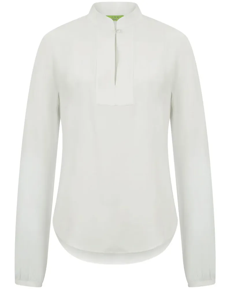 Shanghai Tang Tang Bluse aus Seide - Weiß Weiß