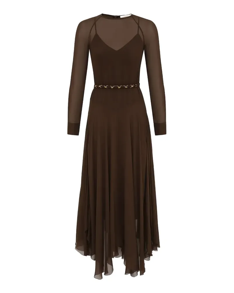 Zimmermann Rebellion chain V-neck maxi dress - Braun Braun