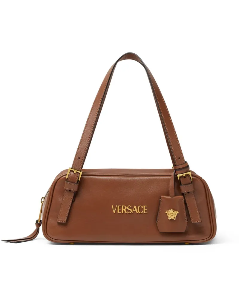 Versace Tag Bowling Schultertasche - Braun Braun