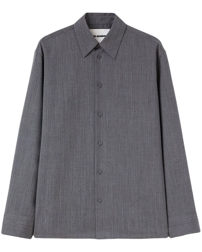 Jil Sander Langärmeliges Hemd - Grau Grau