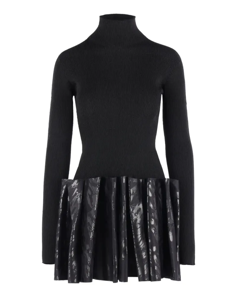 CFCL ribbed-knit jacquard mini dress - Schwarz Schwarz