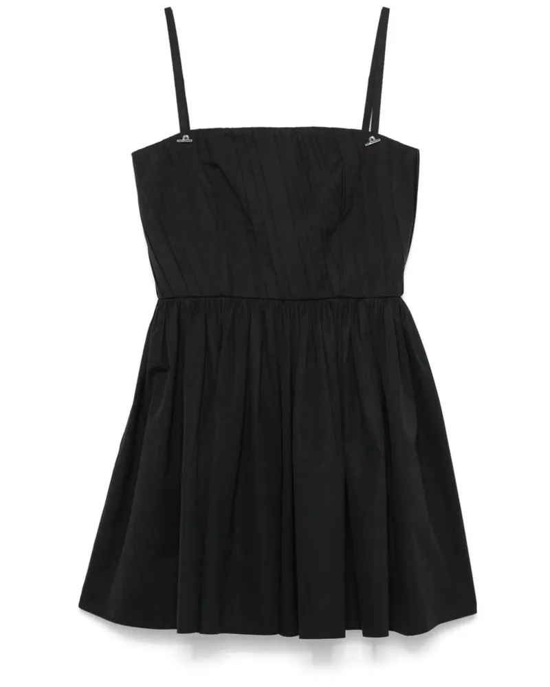 Alexander McQueen Gerafftes Minikleid - Schwarz Schwarz