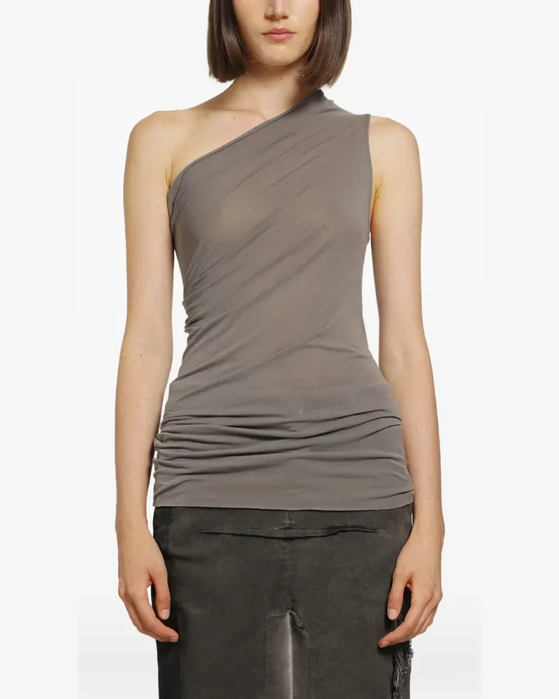 Rick Owens Tower Athena One-Shoulder-Top - Grau Grau