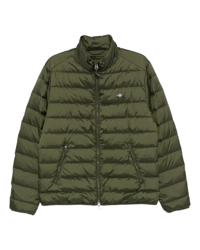 Gant Gefütterte Jacke mit Logo-Stickerei - Grün Grün