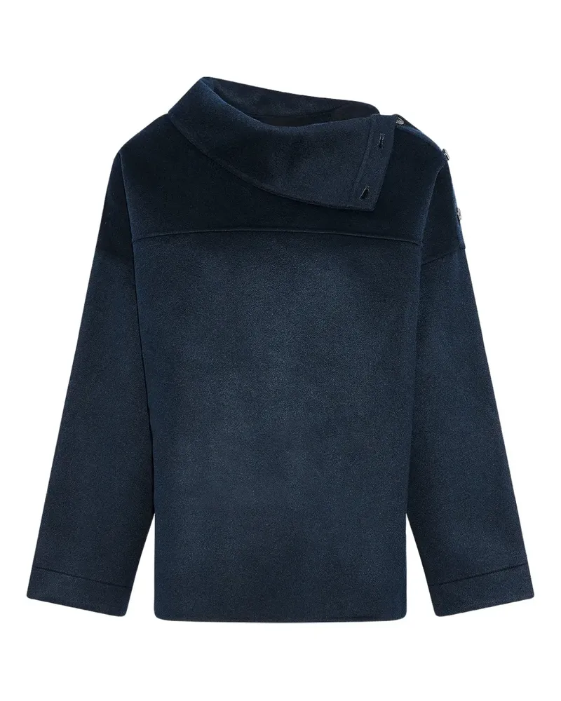 Yves Salomon Asymmetrischer Pullover - Blau Blau