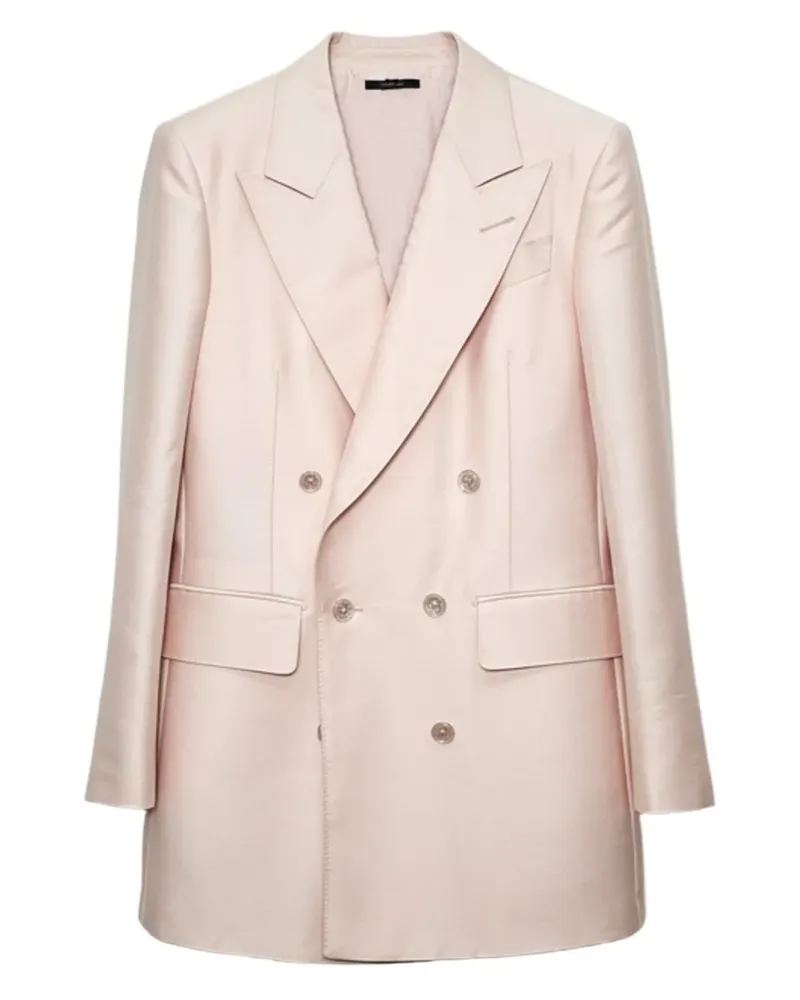 Tom Ford Doppelreihige Smoking-Jacke - Rosa Rosa