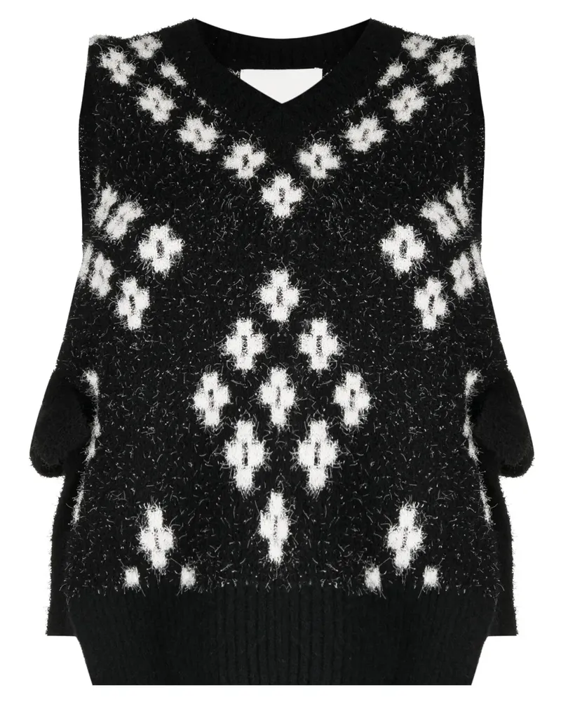 3.1 phillip lim Pullunder mit Argyle-Muster - Schwarz Schwarz