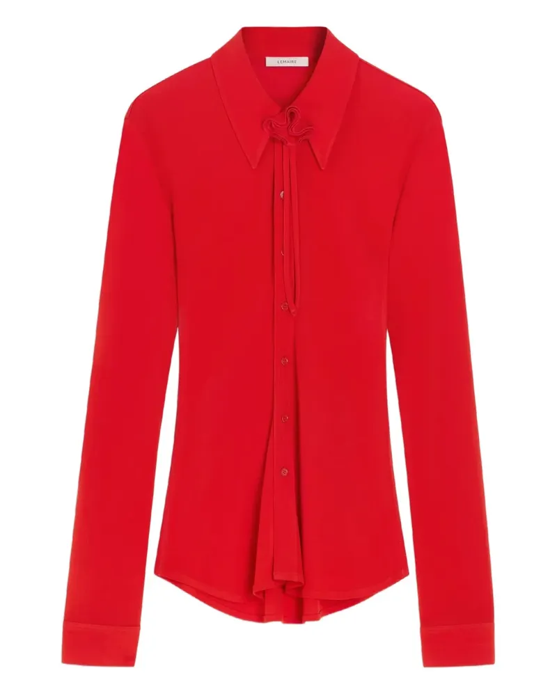 Christophe Lemaire neck-cord long-sleeve shirt - Rot Rot