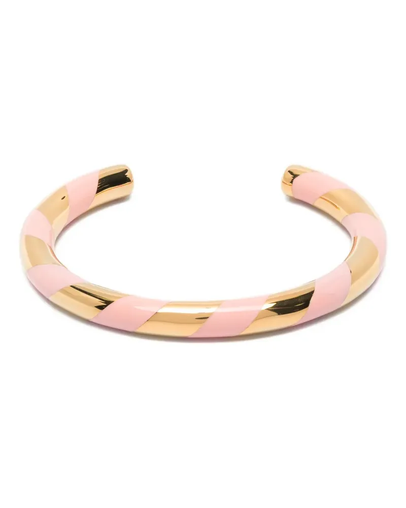 Aurélie Bidermann Positano striped bracelet - Gold Gold