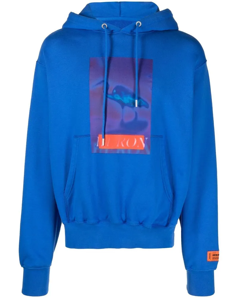 Heron Preston Hoodie mit Censored-Print Blau