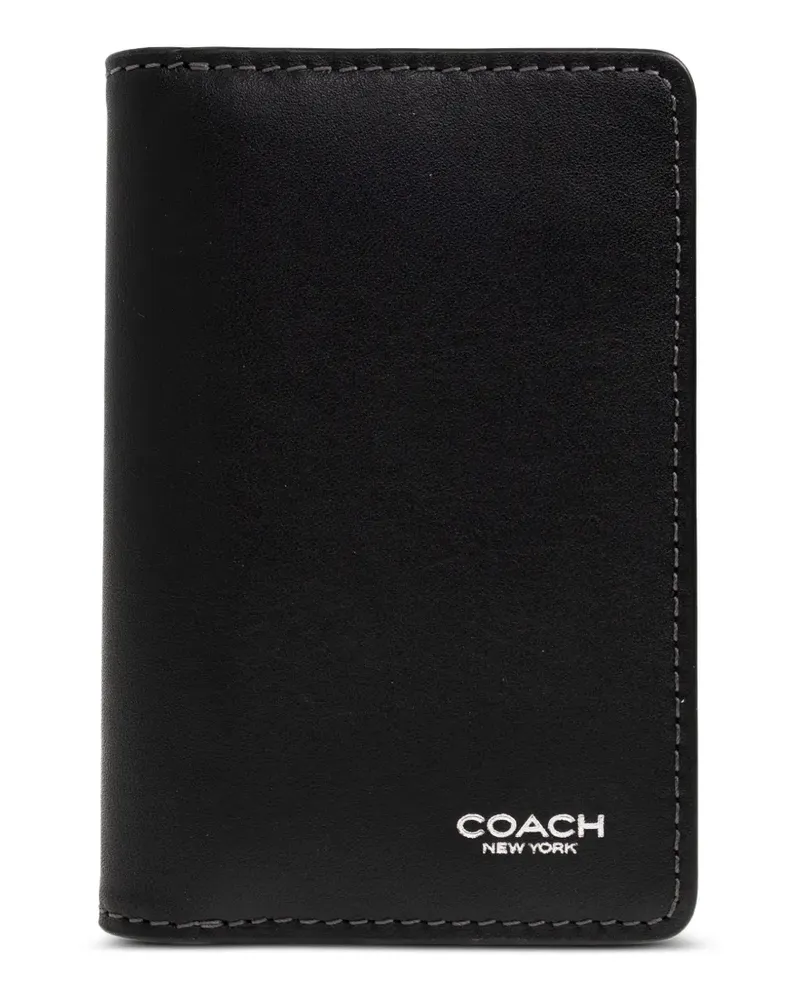 Coach logo-lettering cardholder - Schwarz Schwarz