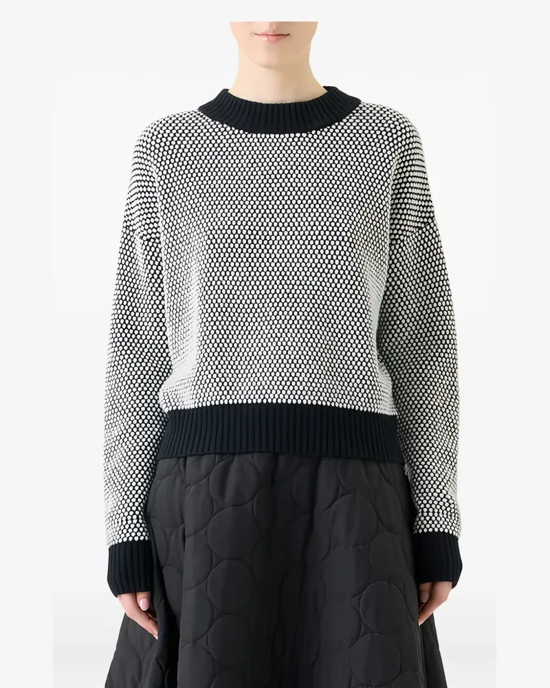 Akris Sweatshirt mit Rundhalsausschnitt - Weiß Weiß