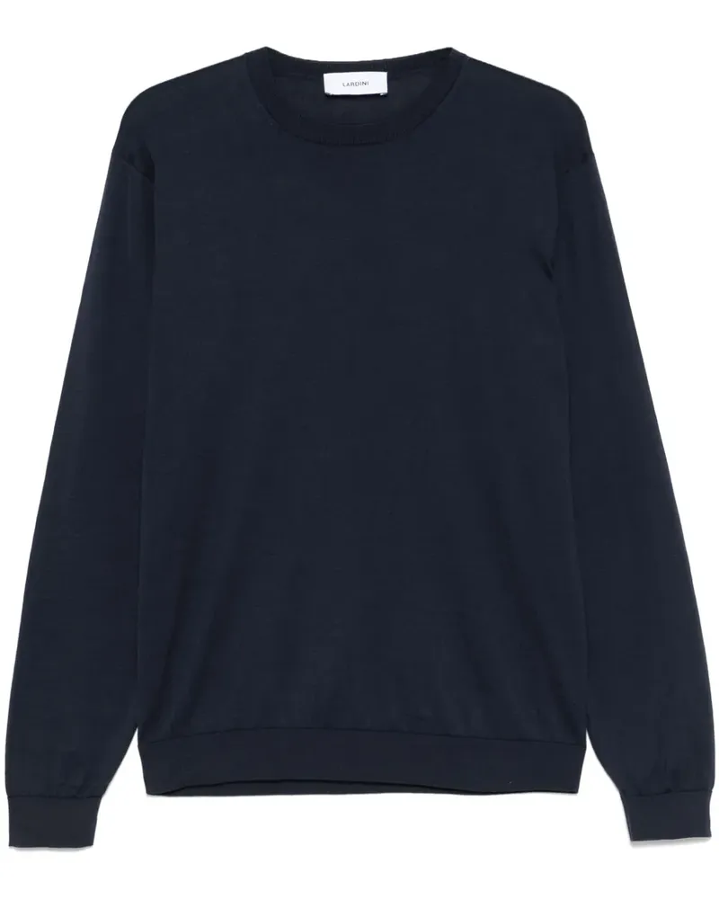 LARDINI Fein gestrickter Pullover - Blau Blau