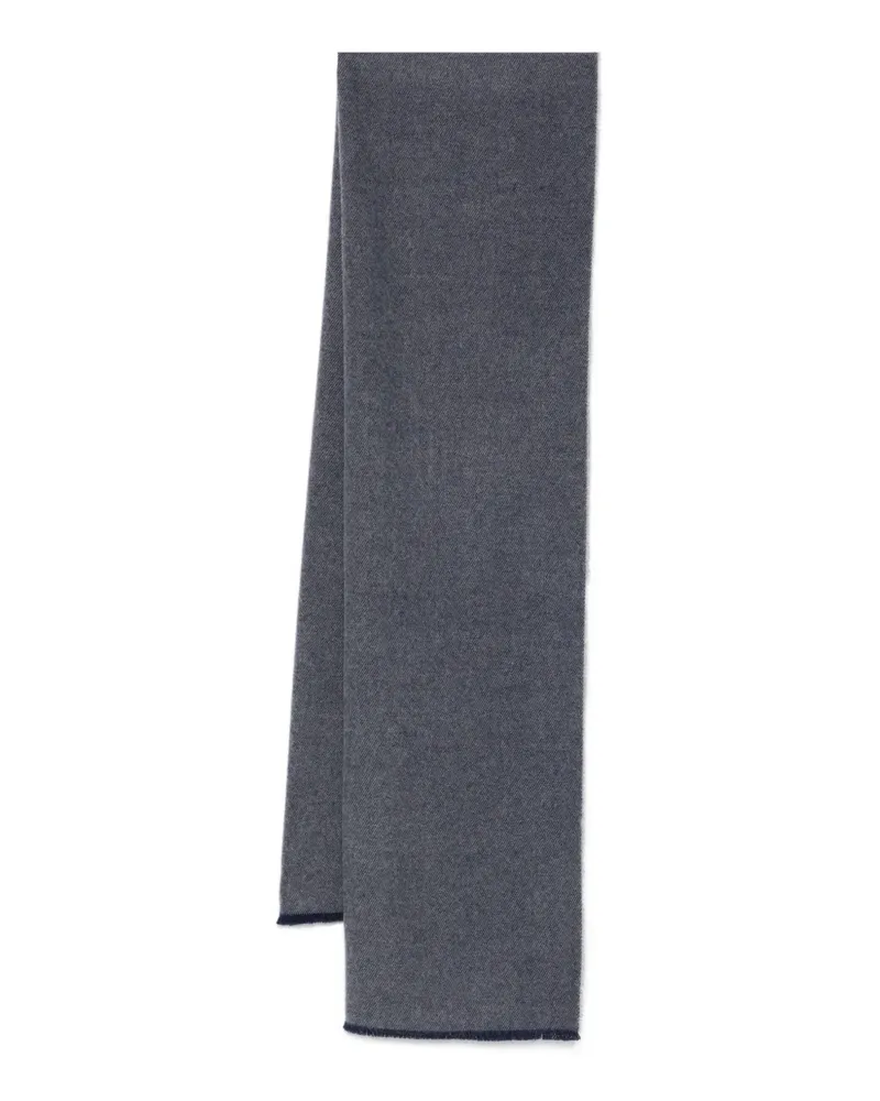 Corneliani Schal mit Bortendetail - Grau Grau