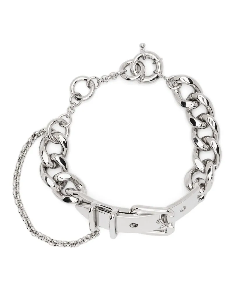 Acne Studios Kettenarmband mit Schnalle - Silber Silber
