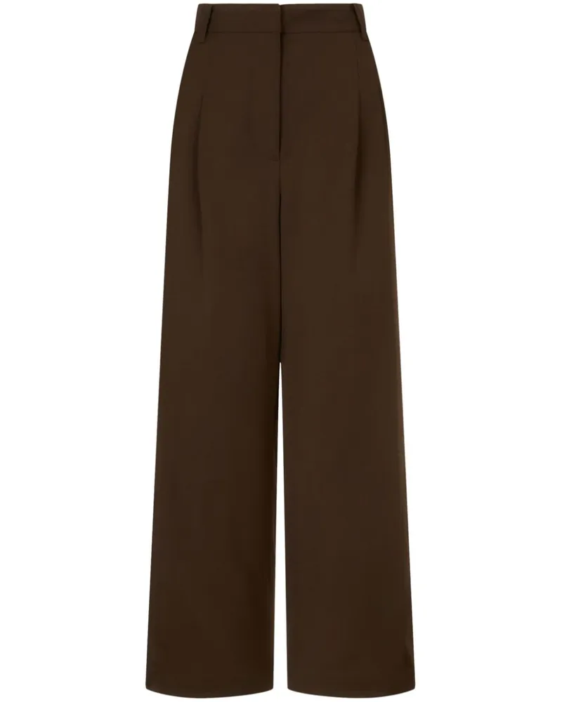 STUDIO TOMBOY Hose mit weitem Bein - Braun Braun