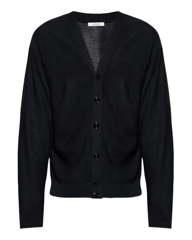 Christophe Lemaire Cardigan mit V-Ausschnitt - Schwarz Schwarz