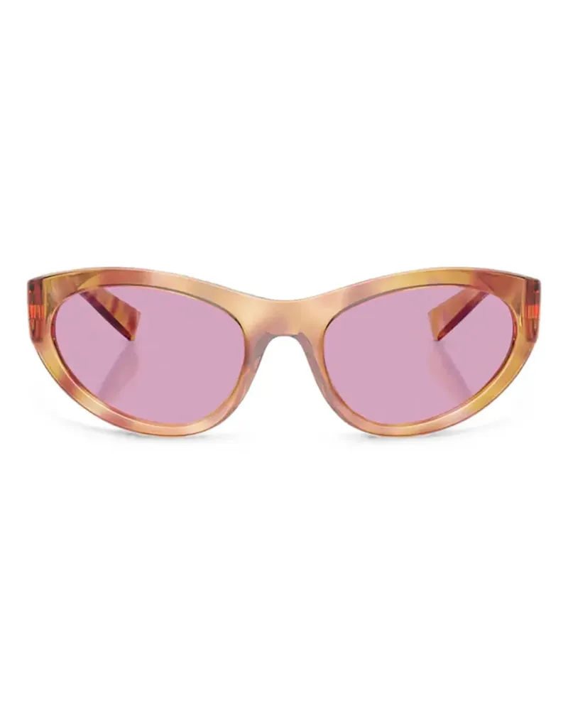 Dolce & Gabbana DG Crossed Sonnenbrille mit Logo - Orange Orange