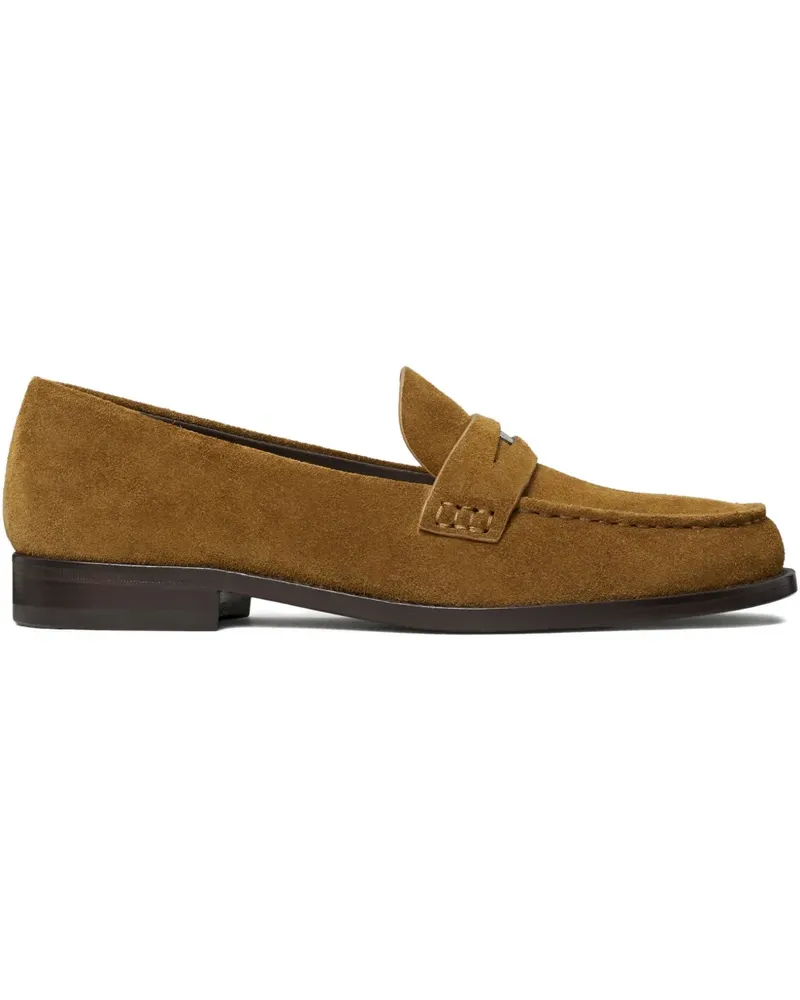 Tory Burch Penny-Loafer aus Wildleder - Braun Braun