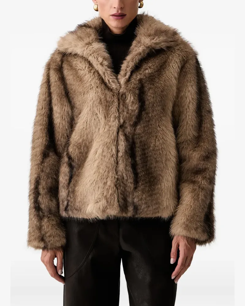Silvian Heach Jacke aus Faux Fur - Braun Braun