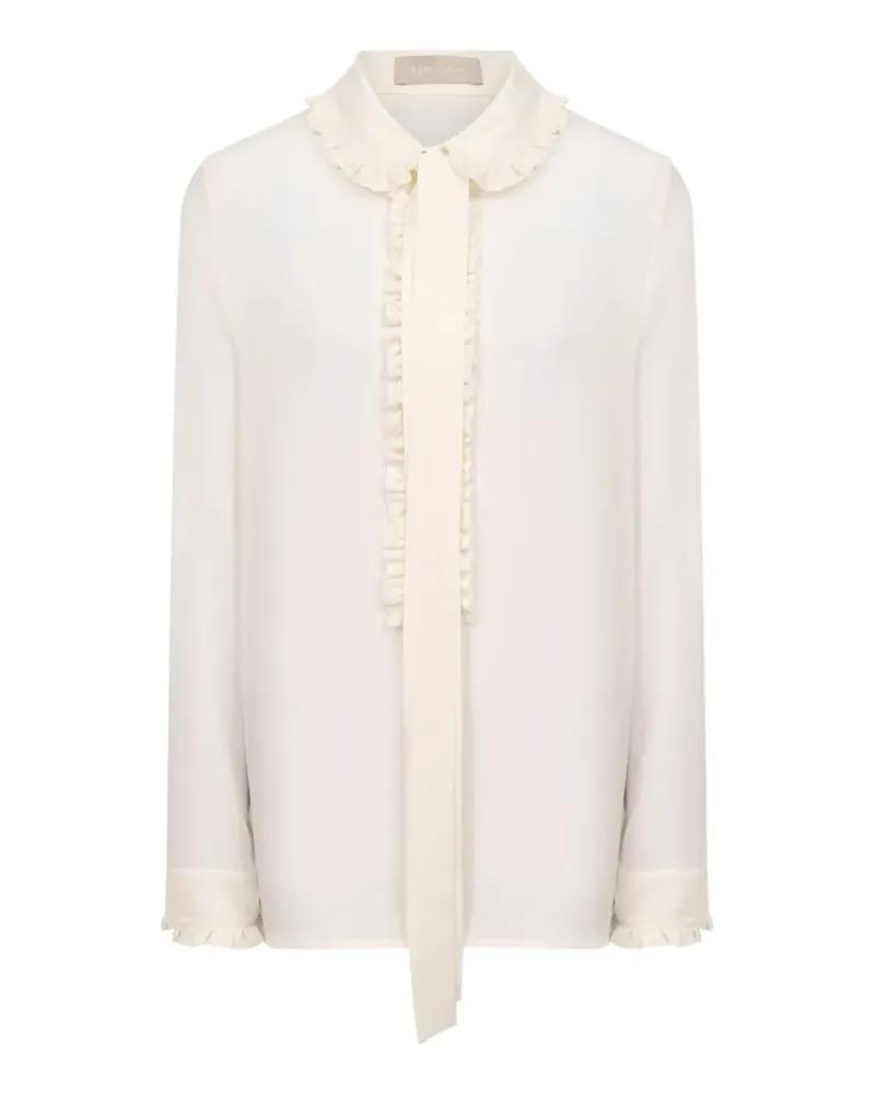 Elie Saab Hemd mit Rüschen - Nude Nude