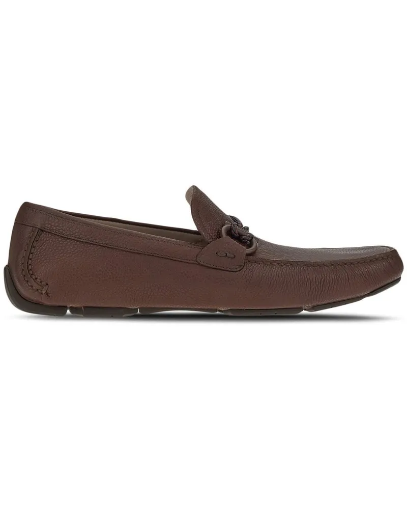 Ferragamo Loafer mit Gancini-Detail - Braun Braun