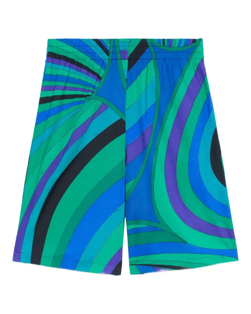 Emilio Pucci Shorts mit Iride-Print - Blau Blau
