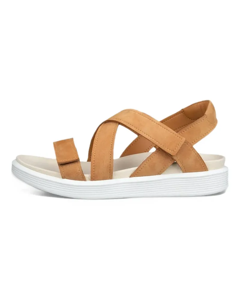 Ecco crossover touch-strap sandals - Braun Braun