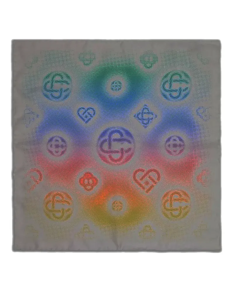 Casablanca Paris logo-pattern scarf - Weiß Weiß