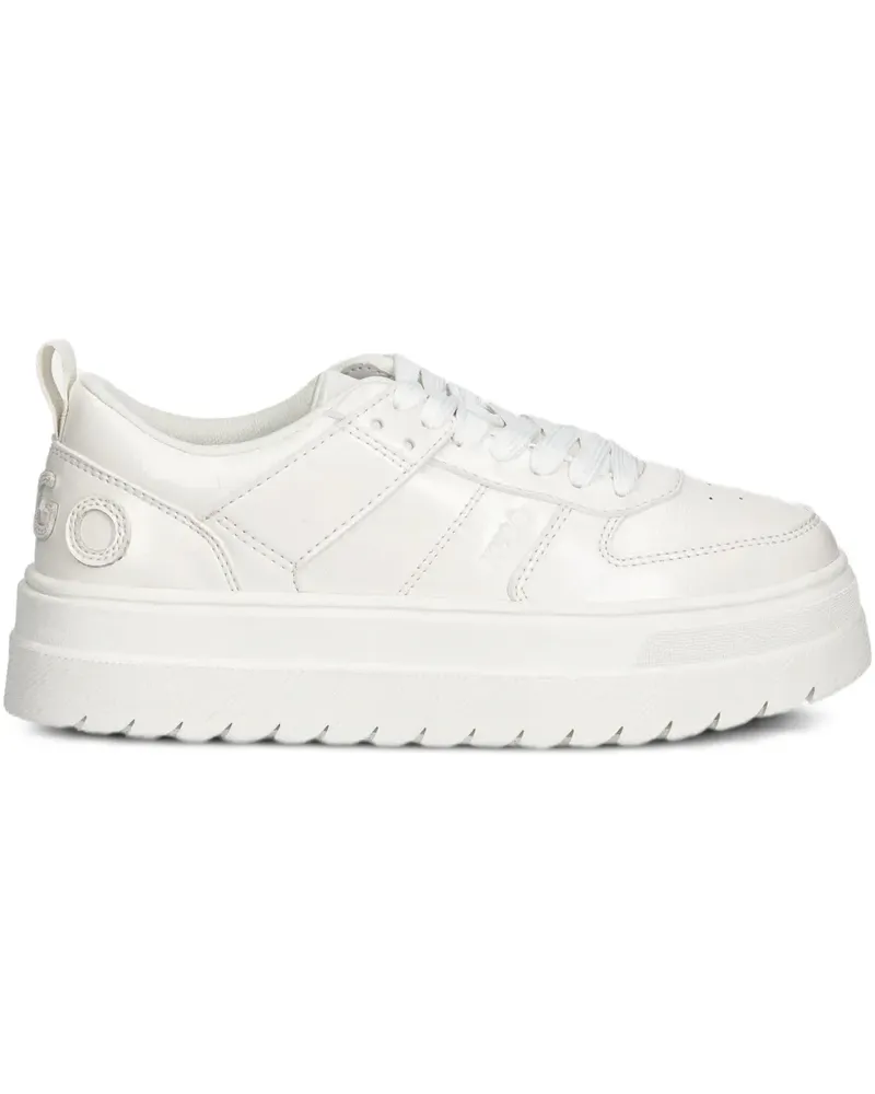 HUGO BOSS Sneakers mit Logo-Patch - Weiß Weiß