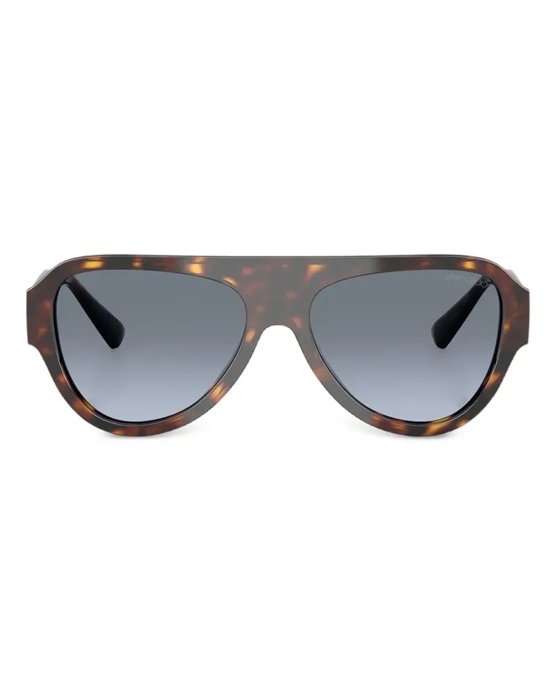 Jimmy Choo Eira Sonnenbrille in Schildpattoptik - Braun Braun