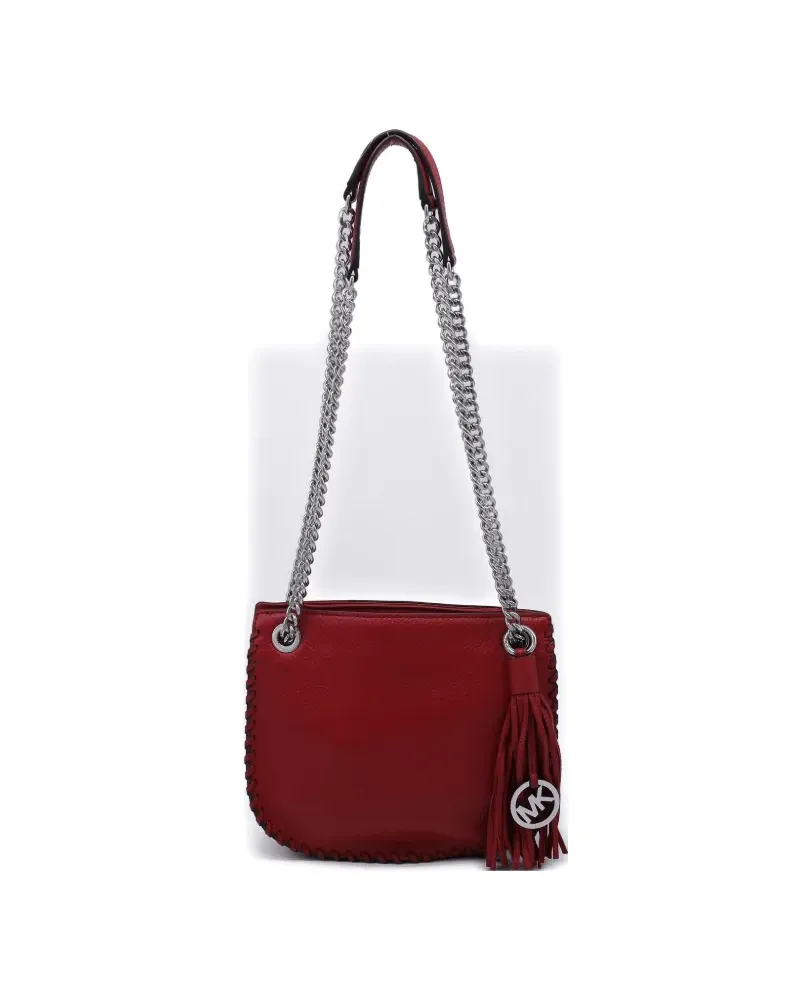 Michael Kors Schultertasche mit Zierkette - Rot Rot