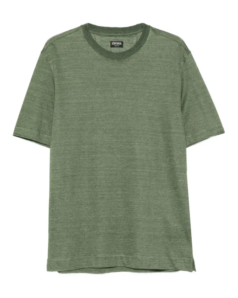Ermenegildo Zegna T-Shirt mit rundem Ausschnitt - Grün Grün
